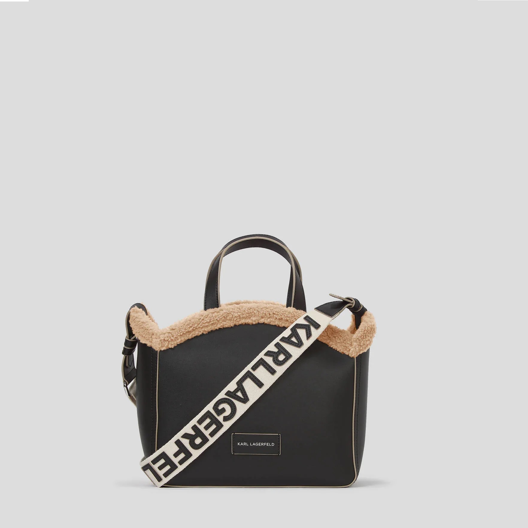 246W3084-A99-1 KARL LAGERFELD WOMEN'S K/CIRCLE SHEARING TOTE BLACK - Image 1