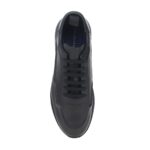 KALOGIROU MEN'S SAGA LEA 97382 SNEAKER LOW BLACK - Image 2