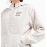 EMPORIO ARMANI WOMEN'S HOODED JACKET WHITE SAND - Image 2