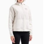 EMPORIO ARMANI WOMEN'S HOODED JACKET WHITE SAND