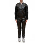 EMPORIO ARMANI WOMEN'S FABRIC PANTS BLACK - Image 4