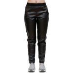 EMPORIO ARMANI WOMEN'S FABRIC PANTS BLACK