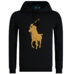 POLO RALPH LAUREN MEN REGULAR LINE HOODIE BLACK