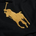 POLO RALPH LAUREN MEN REGULAR LINE HOODIE BLACK - Image 3