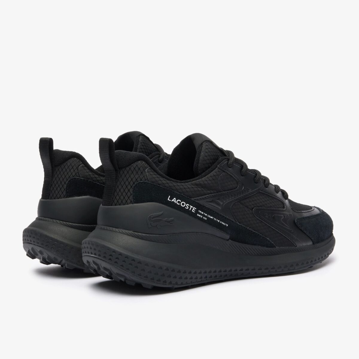 LACOSTE MEN’S L003 EVO SNEAKERS BLACK - Image 3
