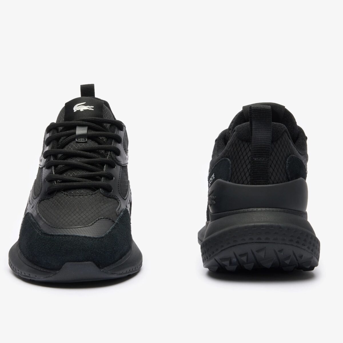LACOSTE MEN’S L003 EVO SNEAKERS BLACK - Image 5