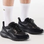 LACOSTE MEN’S L003 EVO SNEAKERS BLACK - Image 7