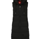 WELLENSTEYN WOMAN GOLDMINE LONG VEST BLACK 565