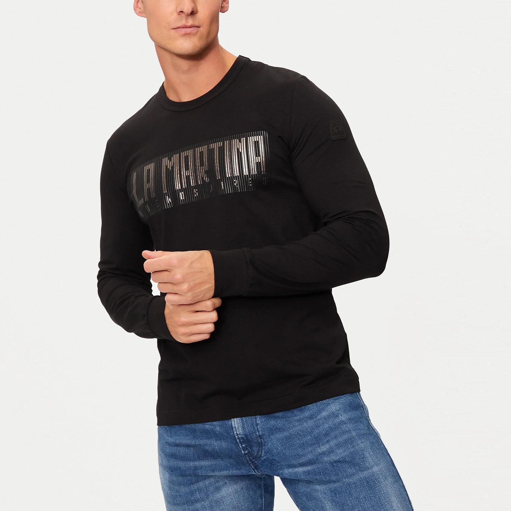 LMZMR305-09999-1 LA MARTINA MAN LONGSLEEVE REGULAR FIT BLACK - Image 1