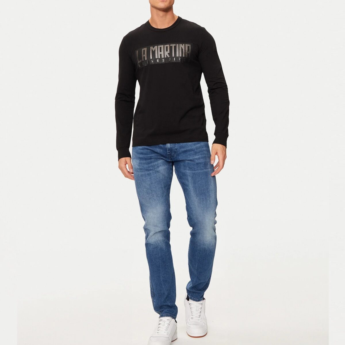 LA MARTINA MAN LONGSLEEVE REGULAR FIT BLACK - Image 5