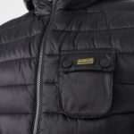 BARBOUR MEN OUSTEN HOODED GILET BLACK - Image 2