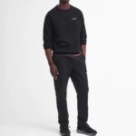 BARBOUR MEN ESSENTIAL SWEATSHIRT BLACK - Image 5