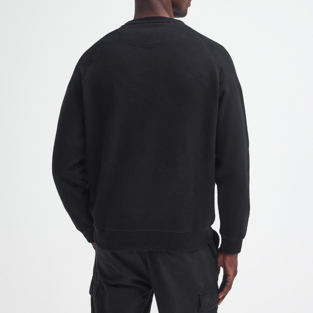BARBOUR MEN ESSENTIAL SWEATSHIRT BLACK - Image 4