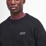 BARBOUR MEN ESSENTIAL SWEATSHIRT BLACK - Image 3