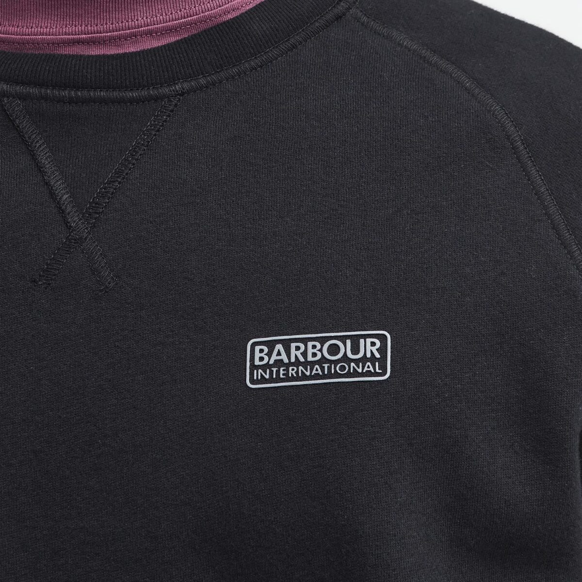 BARBOUR MEN ESSENTIAL SWEATSHIRT BLACK - Image 2