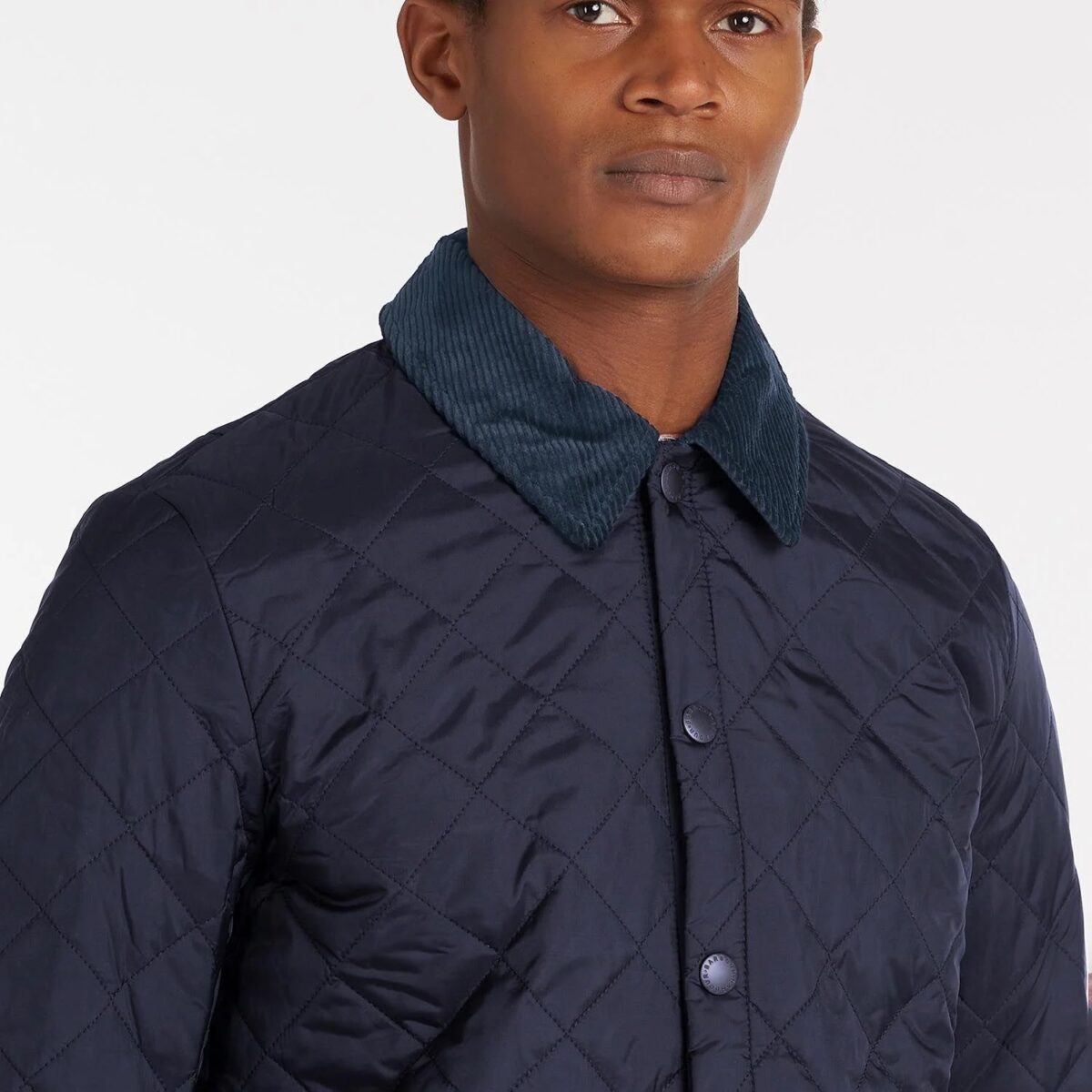 BARBOUR MEN'S HERITAGE LIDDESDALE QUILTED JACKET NAVY - Image 2