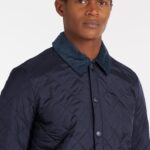 BARBOUR MEN'S HERITAGE LIDDESDALE QUILTED JACKET NAVY - Image 2