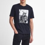 BARBOUR MEN KEYSTONE GRAPHIC T-SHIRT BLACK
