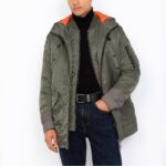 SCHOTT MEN N-3B HOODED PARKA SAGE KAKI