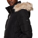 TOMMY HILFIGER WOMAN HERITAGE DOWN TYRA MAX WIH FUR BLACK - Image 4