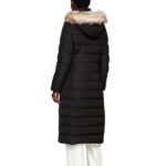 TOMMY HILFIGER WOMAN HERITAGE DOWN TYRA MAX WIH FUR BLACK - Image 3