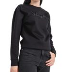 HUGO WOMEN'S SWEATSHIRT HUGO EASY CREW 5 BLACK - Image 3