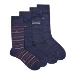 TOMMY HILFIGER MEN 4 PACK GIFT SET SOCKS NAVY BLUE