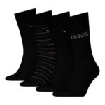 TOMMY HILFIGER MEN 4 PACK GIFT SET SOCKS BLACK