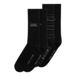 TOMMY HILFIGER MEN 4 PACK GIFT SET SOCKS BLACK - Image 3