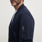 TOMMY HILFIGER MEN ESSENTIAL INTECHNO BASEBALL JKT DESERT SKY - Image 2