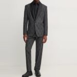 HUGO MEN SLIM-FIT SHIRT IN COTTON POPLIN WITH PLACKET TRIM BLACK - Image 5