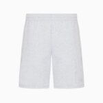 EMPORIO ARMANI MEN VISIBILITY COTTON BERMUDA SHORTS LIGHT GREY MELANGE - Image 4