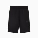 EMPORIO ARMANI MEN GOLD LABEL STRETCH TECHNICAL TWILL BERMUDA SHORTS BLACK - Image 4
