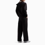 EMPORIO ARMANI CORE LADY STRETCH COTTON TRACKSUIT BLACK - Image 2