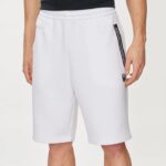 EMPORIO ARMANI MEN PREMIUM SHIELD STRETCH VISCOSE BLEND BERMUDA SHORTS WHITE - Image 2