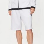 EMPORIO ARMANI MEN PREMIUM SHIELD STRETCH VISCOSE BLEND BERMUDA SHORTS WHITE