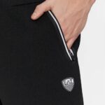 EMPORIO ARMANI MEN PREMIUM SHIELD STRETCH VISCOSE BLEND BERMUDA SHORTS BLACK - Image 4