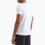EMPORIO ARMANI MEN PREMIUM SHIELD STRETCH VISCOSE BLEND CREW NECK T-SHIRT WHITE - Image 2