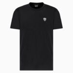 EMPORIO ARMANI MEN PREMIUM SHIELD STRETCH VISCOSE BLEND CREW NECK T-SHIRT BLACK - Image 4