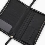 EMPORIO ARMANI MEN ASV REGENERATED SAFFIANO LEATHER ORGANISER WITH EAGLE PLATE BLACK BEAUTY - Image 4