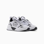 EMPORIO ARMANI MEN EA7 ACE RUNNER NEOPRENE TRAINERS WHITE-BLACK - Image 2
