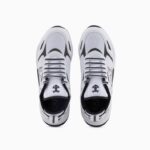 EMPORIO ARMANI MEN EA7 ACE RUNNER NEOPRENE TRAINERS WHITE-BLACK - Image 3