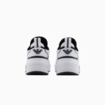 EMPORIO ARMANI MEN EA7 ACE RUNNER NEOPRENE TRAINERS WHITE-BLACK - Image 4