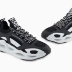 EMPORIO ARMANI MEN EA7 INFINITY CAGE SNEAKERS BLACK/WHITE - Image 5