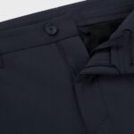 BOSS MEN SLIM FIT TROUSERS IN WATER REPELLENT STRETCH FABRIC DARK BLUE - Image 4