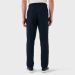 BOSS MEN SLIM-FIT WASHABLE TROUSERS IN MICRO PATTERNED STRETCH FABRIC DARK BLUE - Image 2