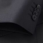 BOSS MEN SLIM-FIT SUIT IN A MICRO PATTERNED WOOL BLEND BLACK - Image 9