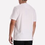 BOSS MEN RELAXED FIT T-SHIRT IN STRETCH FABRIC WITH LOGO ARTWORK WHITE - Image 2