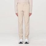 BOSS MEN H-KAITO SLIM-FIT TROUSERS IN A STRETCH COTTON BLEND LIGHT BEIGE