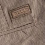BOSS MEN H-KAITO SLIM-FIT TROUSERS IN A STRETCH COTTON BLEND LIGHT BEIGE - Image 4